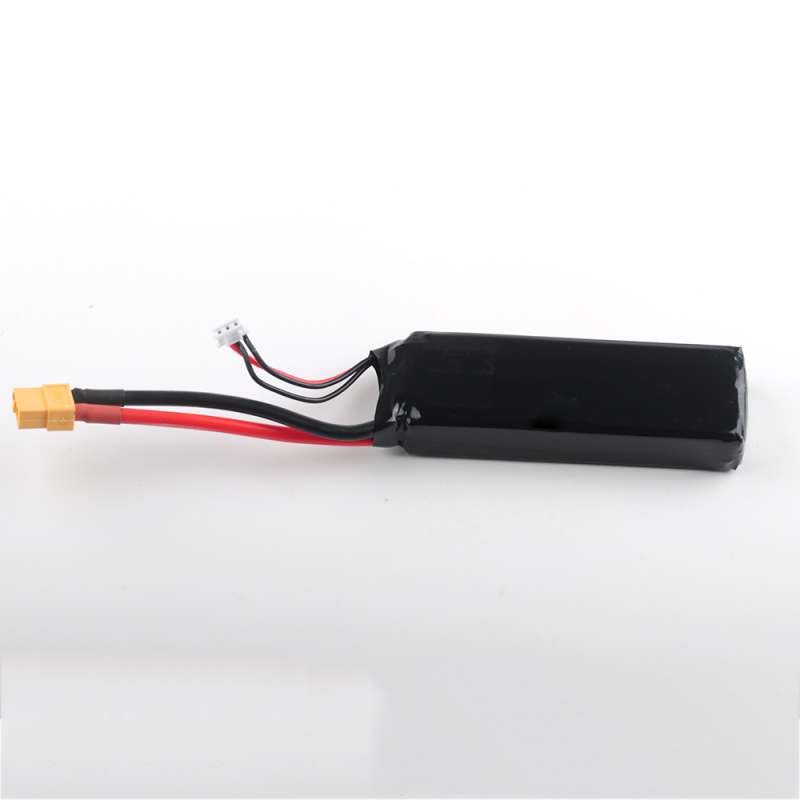 Connecteur XT60 soudé avec fils 8cm sur batterie 2S 3000mAh